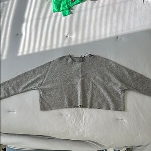 Zara Gray Crew Neck Sweater